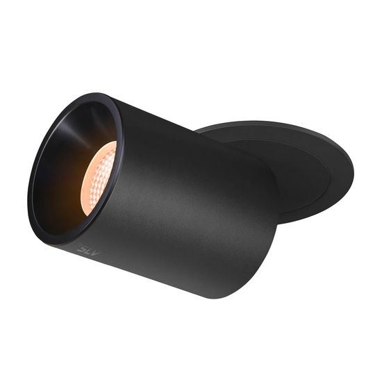 SLV 1007032 NUMINOS PROJECTOR L, Deckeneinbauleuchte, 2700 K, 40°, zylindrisch, schwarz, schwarz