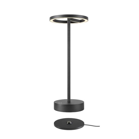 SLV 1007359 VINOLINA ONE, LED Akku-Tischleuchte IP54, 2700K, TOUCH, schwarz