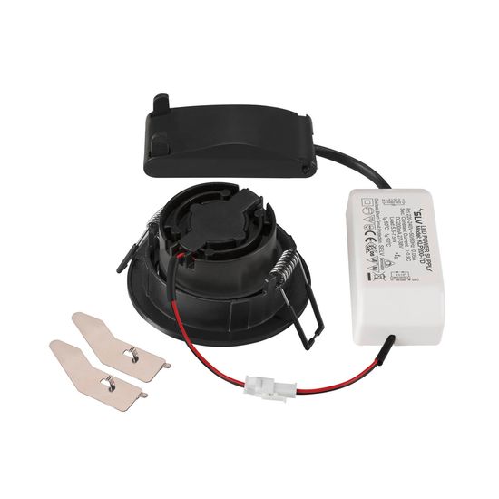 SLV 1007392 NEW TRIA 68, LED Deckeneinbauleuchte, 3000K, 60° rund schwarz