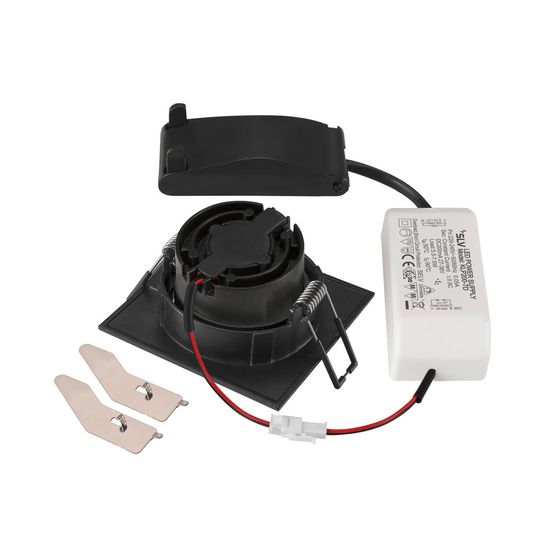 SLV 1007394 NEW TRIA 68, LED Deckeneinbauleuchte, 2700K, 38°, quadratisch, schwarz