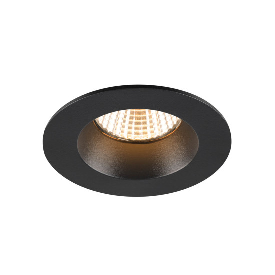 SLV 1007408 NEW TRIA 68, LED Deckeneinbauleuchte, 3000K, 38°, IP20/IP65 rund schwarz