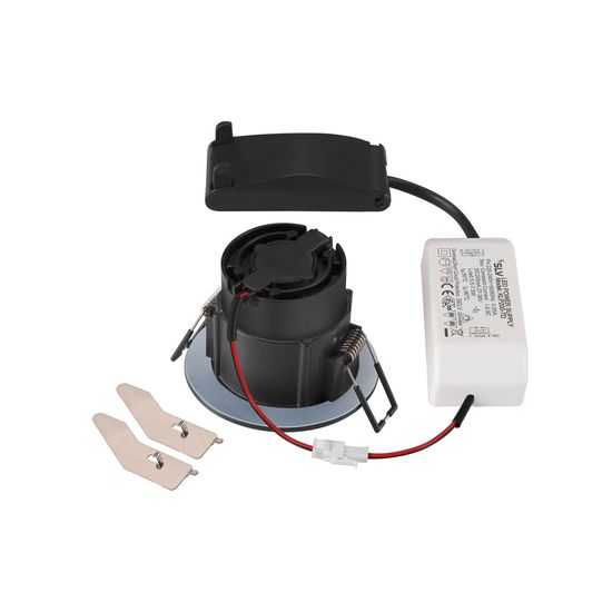 SLV 1007408 NEW TRIA 68, LED Deckeneinbauleuchte, 3000K, 38°, IP20/IP65 rund schwarz