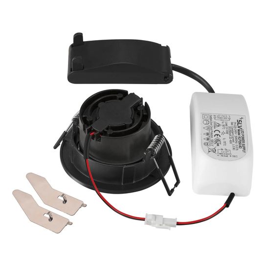 SLV 1007426 NEW TRIA 68, LED Deckeneinbauleuchte, 1800-3000K, 60° rund schwarz