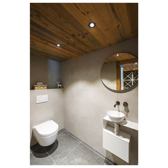 SLV 1007434 NEW TRIA UNIVERSAL 68, LED Deckeneinbauleuchte, 2500/3000/4000K, 38° rund schwarz