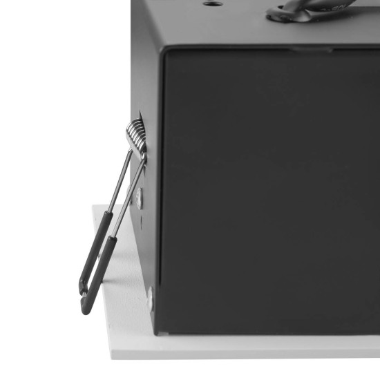 SLV 1007552 KADUX, LED Deckeneinbauleuchte, single, 3000K, 38°, quadratisch, weiß