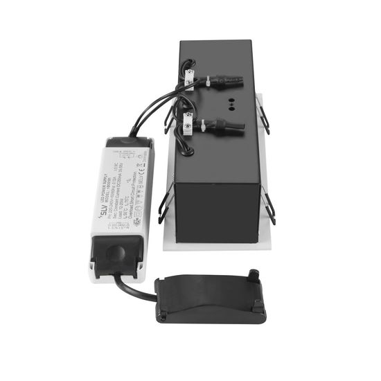 SLV 1007568 KADUX, LED Deckeneinbauleuchte, triple, 3000K, 38°, quadratisch, weiß