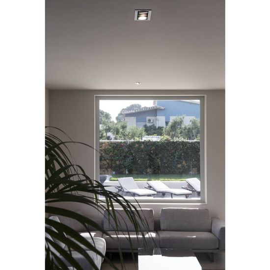 SLV 1007568 KADUX, LED Deckeneinbauleuchte, triple, 3000K, 38°, quadratisch, weiß