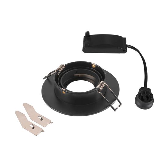 SLV 1007625 NEW TRIA 75 XL, Deckeneinbauleuchte rund GU10, schwarz