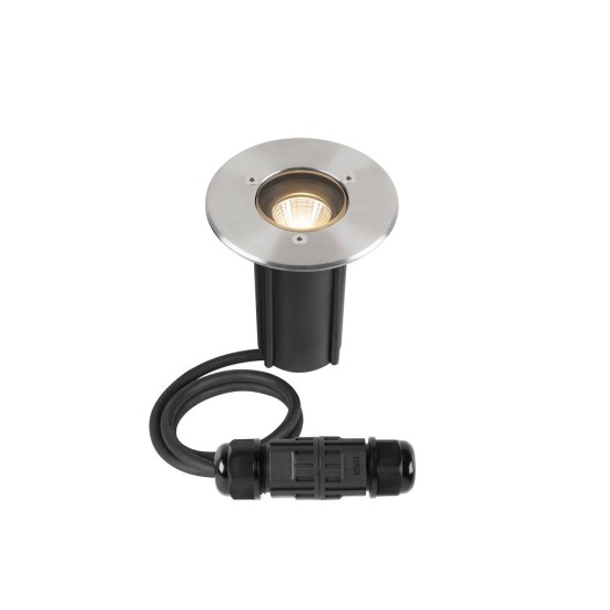 SLV 1007680 DASAR S, LED Bodeneinbauleuchte, rund, 4W, 3000K, 24°, IP67, zylindrisch, anthrazit