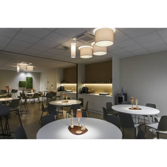 SLV 1007695 VINOLINA TWO, LED Akku-Tischleuchte IP65, 2200/2700/3000K, TOUCH, rost