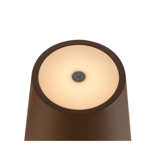 SLV 1007695 VINOLINA TWO, LED Akku-Tischleuchte IP65, 2200/2700/3000K, TOUCH, rost