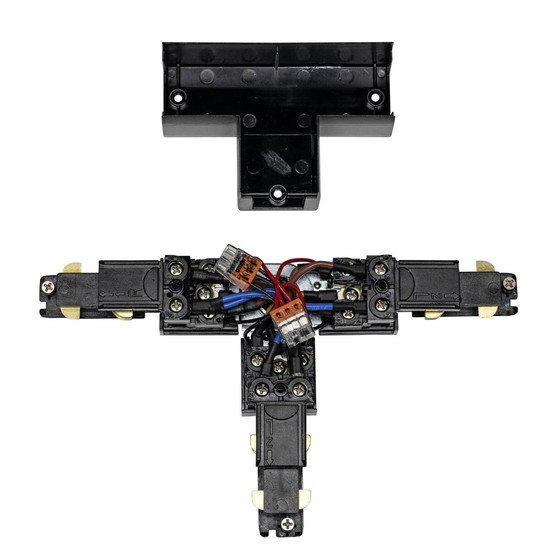 SLV S-TRACK T-Verbinder, verstellbar, links, mit Einspeisemöglichkeit, DALI, PHASE, schwarz 1007818