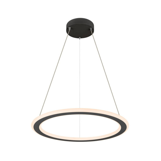 SLV ONE FLAT PD, single, Pendelleuchte, Pendellänge 180cm, 2700/3000K, PHASE, schwarz 1007855