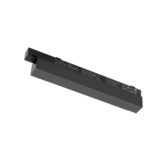 SLV 48V SYSTEM, Intrack LED Treiber, 48VDC, 200W, On/Off, Klemme für 220-240VAC Anschlusskabel, Kabelkammer, schwarz 1007874