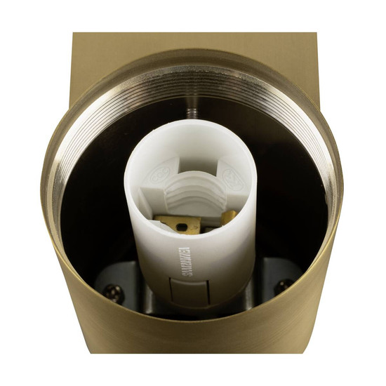 SLV VARYT, Wandaufbauleuchte, rund, 1x max. 6W, E14, messing 1008107