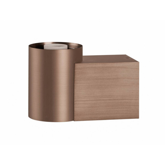 SLV VARYT, Wandaufbauleuchte, rund, 1x max. 6W, E14, kupfer 1008108