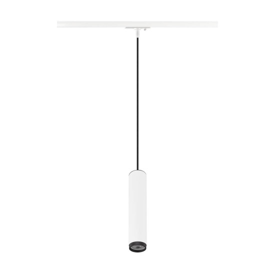 SLV GRIP! L, 1 Pendelleuchte, GU10, Pendellänge 200cm, 1x max. 6W, weiß / schwarz 1008469