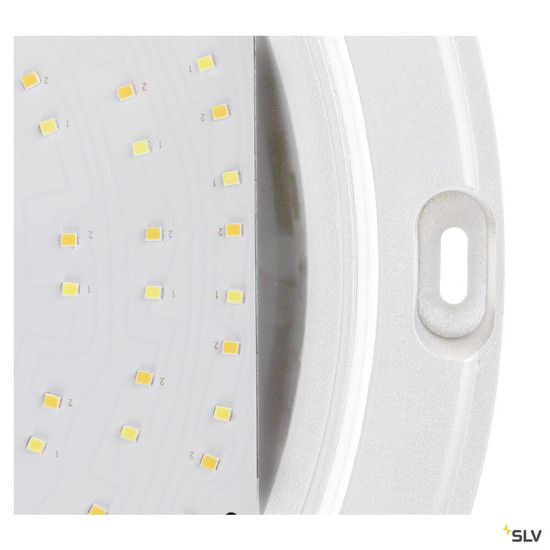 SLV 1008901 OUTDOOR BULKHEAD V 360, SENSOR 20W 830/840/856 IP65 IK10, weiß