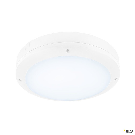 SLV 1008901 OUTDOOR BULKHEAD V 360, SENSOR 20W 830/840/856 IP65 IK10, weiß