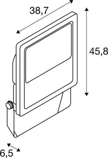 SLV 1008909 FLOODLIGHT C, 100/150/200W 830 IP66