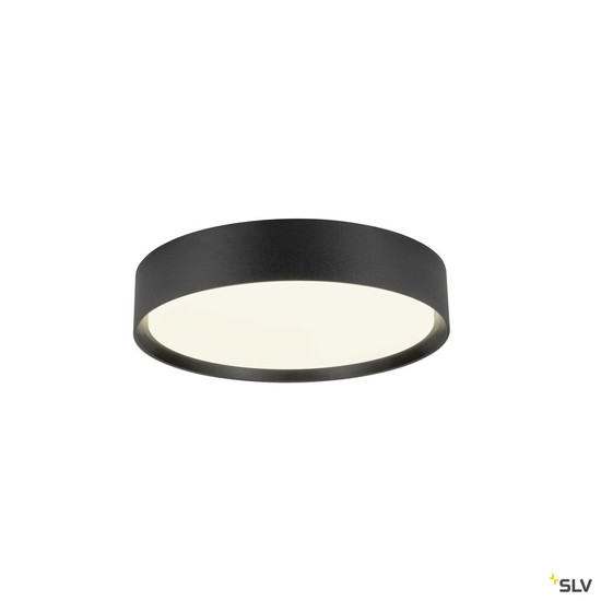 SLV 1008918 DECONA 30, CL, PHASE, Deckenaufbauleuchte, rund, 3000/4000K, 17 W, schwarz