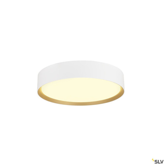 SLV 1008919 DECONA 30, CL, PHASE, Deckenaufbauleuchte, rund, 3000/4000K, 17 W, weiß / gold