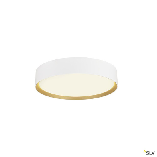 SLV 1008919 DECONA 30, CL, PHASE, Deckenaufbauleuchte, rund, 3000/4000K, 17 W, weiß / gold