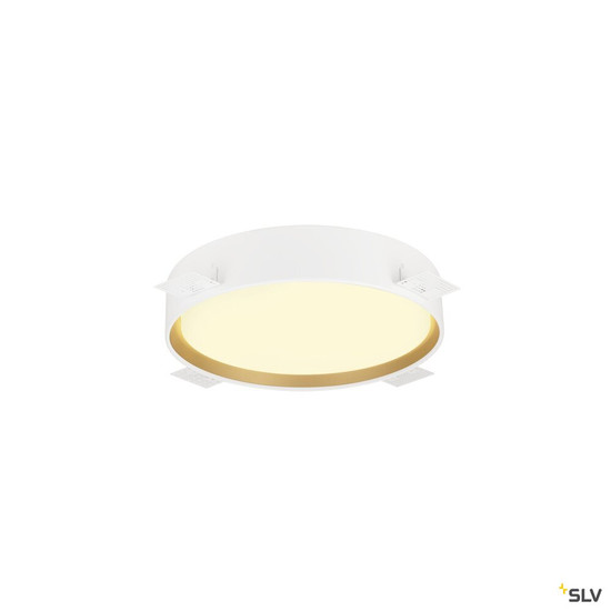 SLV 1008919 DECONA 30, CL, PHASE, Deckenaufbauleuchte, rund, 3000/4000K, 17 W, weiß / gold
