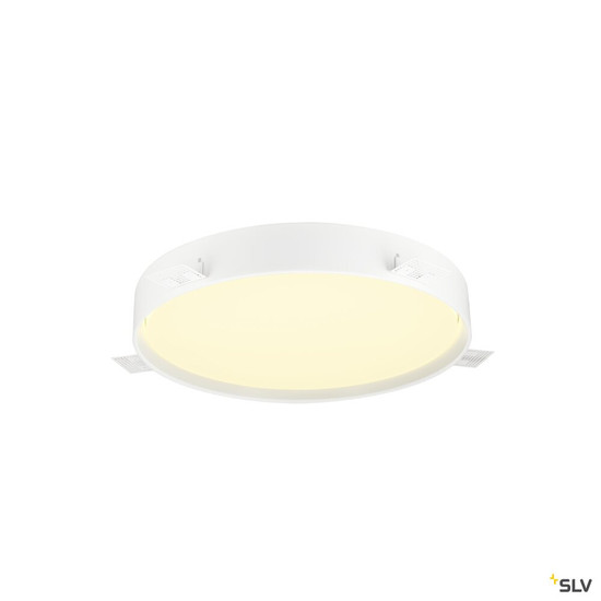 SLV 1008921 DECONA 42, CL, PHASE, Deckenaufbauleuchte, rund, 3000/4000K, 23 W, weiß