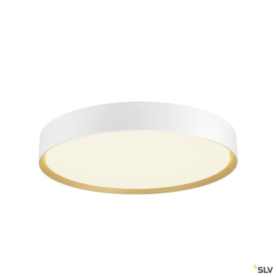 SLV 1008923 DECONA 42, CL, PHASE, Deckenaufbauleuchte, rund, 3000/4000K, 23 W, weiß / gold