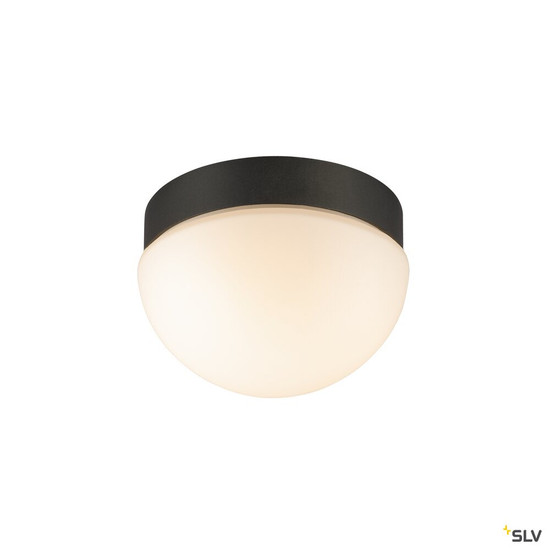 SLV 1008944 CYFT DOME, Wand- und Deckenaufbauleuchte, 2700/3000/4000 K, 6,5 W, PHASE, schwarz / milchig