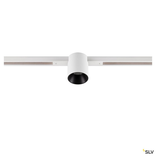 SLV 1008945 FIX-IT!, 48V, DALI, rund, Standard track, Spot, 2700K, 6.6 W, 36°, weiß / schwarz