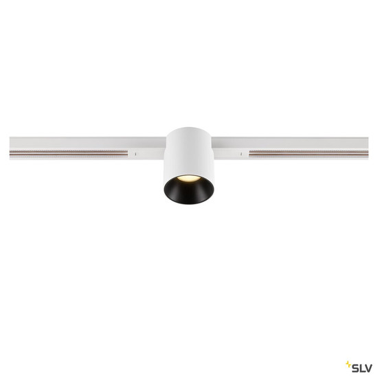 SLV 1008949 FIX-IT!, 48V, DALI, rund, Standard track, Spot, 3000K, 6.6 W, 36°, weiß / schwarz