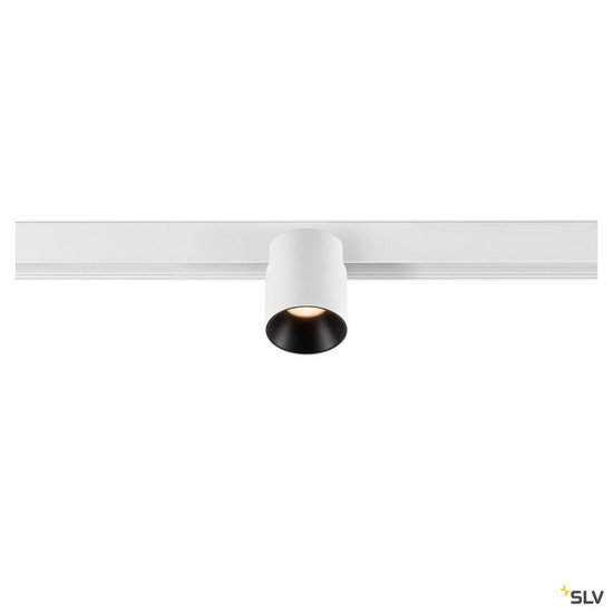 SLV 1008965 FIX-IT!, 48V, DALI, rund, Surface mounted track, Spot, 2000-3000K, 7.4 W, 36°, weiß / schwarz