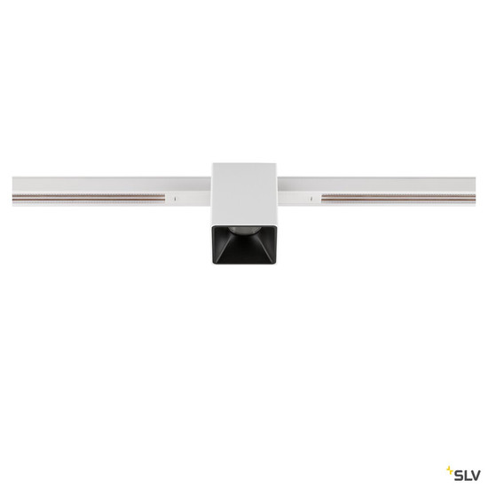 SLV 1008969 FIX-IT!, 48V, DALI, eckig, Standard track, Spot, 2700K, 6.6 W, 36°, weiß / schwarz