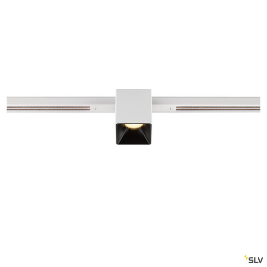 SLV 1008977 FIX-IT!, 48V, DALI, eckig, Standard track, Spot, 2000-3000K, 7.4 W, 36°, weiß / schwarz