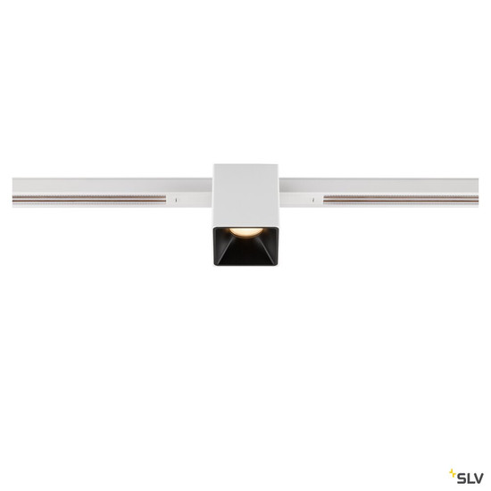 SLV 1008977 FIX-IT!, 48V, DALI, eckig, Standard track, Spot, 2000-3000K, 7.4 W, 36°, weiß / schwarz