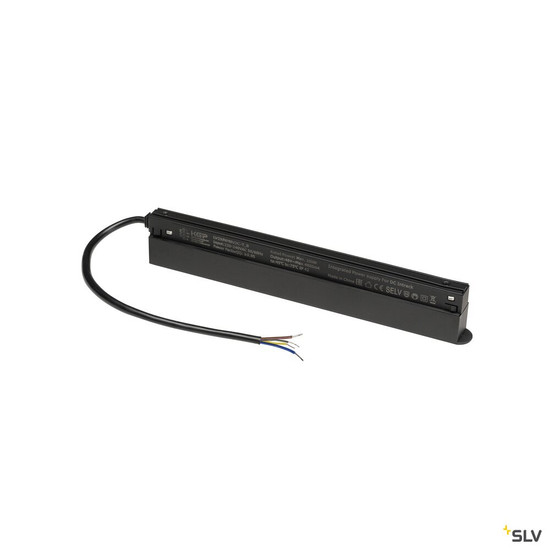 SLV 1009012 48V SYSTEM, Intrack LED Treiber, 48VDC, 250 W, inkl. 300 cm Anschlusskabel für 220-240VAC und DALI-Durchverdrahtung, schwarz