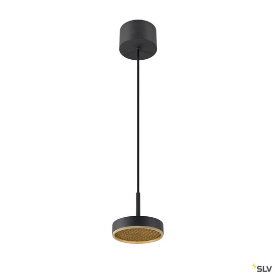 SLV 1009014 GRIP! FLAT, Pendelleuchte, PHASE, 2700/3000 K, schwarz / gold