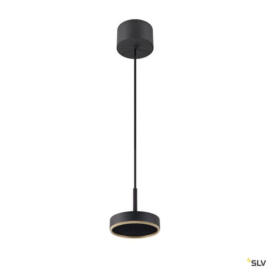 SLV 1009014 GRIP! FLAT, Pendelleuchte, PHASE, 2700/3000 K, schwarz / gold