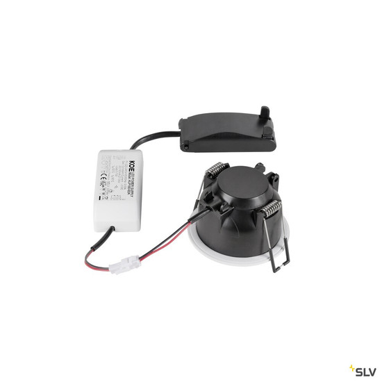 SLV 1009022 NEW TRIA® 68, Deckeneinbauleuchte, PHASE, AIRTIGHT, rund, 3000 K, 7.5 W, weiß