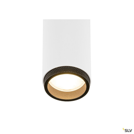 SLV 1009076 GRIP! M, Deckenaufbauleuchte, double, PHASE, 2700 K, 28 W, 42°, weiß / schwarz