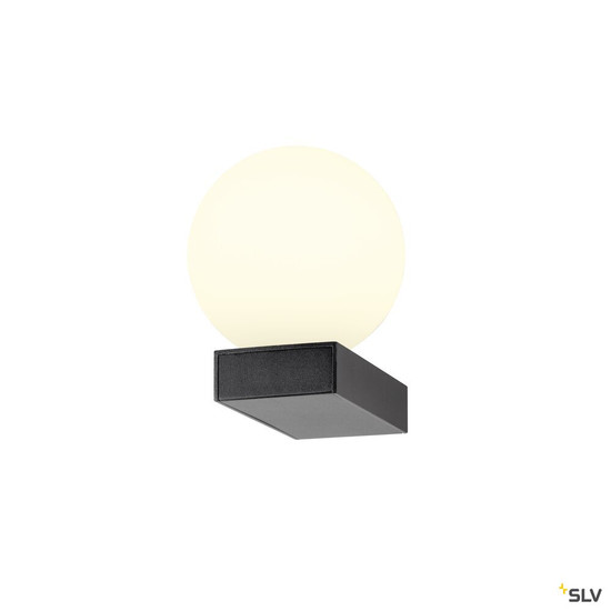SLV 1009144 SUN WL, UP, G9, Wandaufbauleuchte, rund, 1 x max. 5 W, IP20, schwarz
