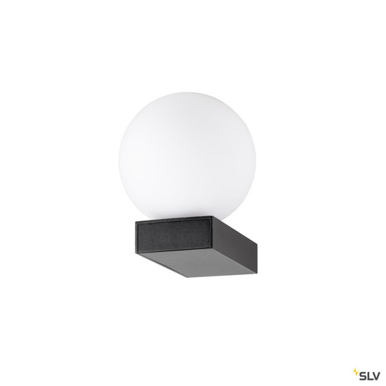 SLV 1009144 SUN WL, UP, G9, Wandaufbauleuchte, rund, 1 x max. 5 W, IP20, schwarz