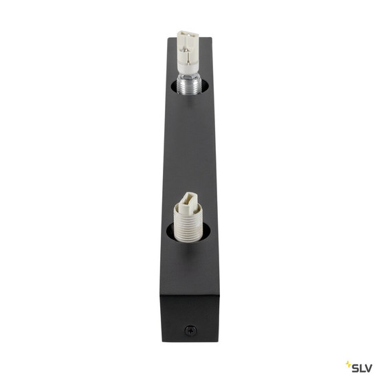SLV 1009145 SUN WL, double, G9, Wandaufbauleuchte, rund, 1 x max. 5 W, IP20, schwarz