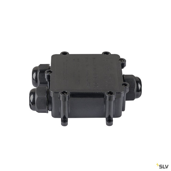 SLV 1009171 DASAR® XL, Bodeneinbauleuchte, asymmetrisch, 3000K, 70°/40°, IP65/IP67, quadratisch, edelstahl / schwarz