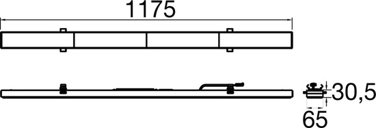 SLV 1009182 RETRO, LT 1200 93 835/840/850 OVAL ML WH Lichtträger 1200mm