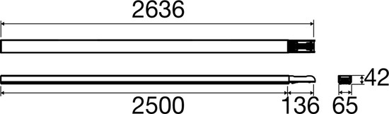 SLV 1009237 EASYLIGHT, BC 2500 7 25 WH Blind Cover 2500mm, 7 pole, 2,5mm2
