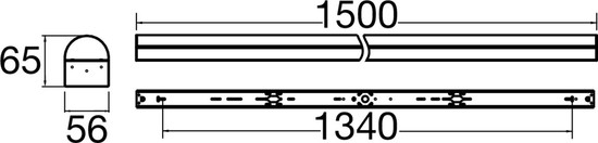 SLV 1009260 BATTEN P 1500 72, 830/840/850 WH DALI