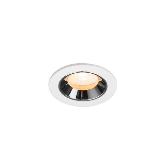 SLV 1009282 NUMINOS XS, Deckeneinbauleuchte weiß/chrom 2700K 20°